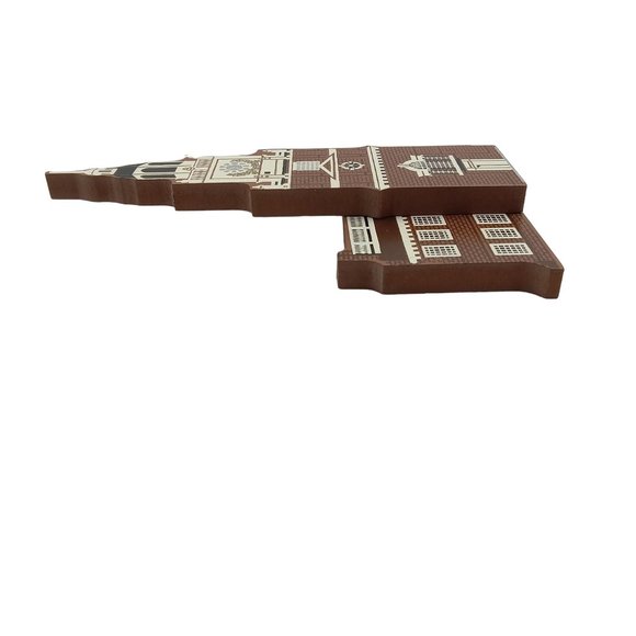 Shelia Independence Hall Wood Shelf Sitter 1990 Made in the USA Retired - Picture 6 of 8